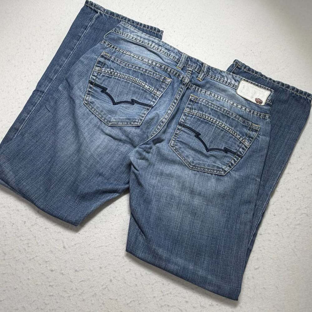 Buffalo David Bitton King Size 34x32 Blue Denim Bootcut Jeans